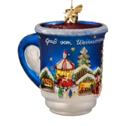 Poesie in Glas Baumschmuck Aus Glas-Gluhweinbecher