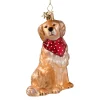 Poesie in Glas Baumschmuck Aus Glas-Golden Retriever