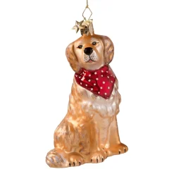 Poesie in Glas Baumschmuck Aus Glas-Golden Retriever