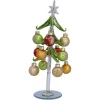 Käthe Wohlfahrt Standfiguren-Gruner Glasbaum Mit Bunten Kugeln, 23Cm