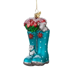Poesie in Glas Baumschmuck Aus Glas-Gummistiefel