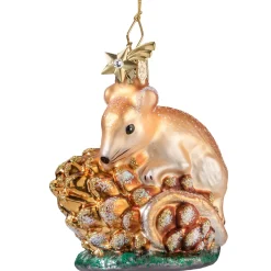 Poesie in Glas Baumschmuck Aus Glas-Haselmaus