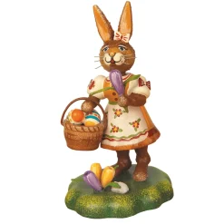 Hubrig Volkskunst Hubrig Miniaturen-Hasenmutter Mit Krokus