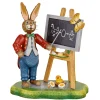 Hubrig Volkskunst Hubrig Miniaturen-Hasenschule Lehrer Lempel