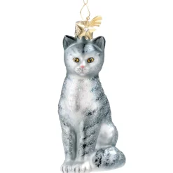 Poesie in Glas Baumschmuck Aus Glas-Hauskatze