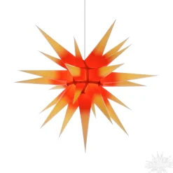 Herrnhuter Sterne Sterne-Herrnhuter Papierstern, Rot/Gelb, 70Cm