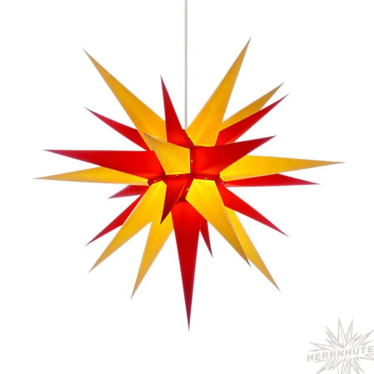 Herrnhuter Sterne Sterne-Herrnhuter Papierstern, Rot/Gelb, 70Cm