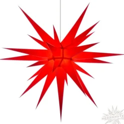 Herrnhuter Sterne Sterne-Herrnhuter Papierstern, Rot, 80Cm