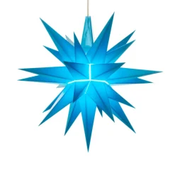 Herrnhuter Sterne Sterne-Herrnhuter Stern Blau, 13Cm, Kunststoff