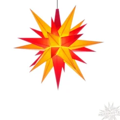 Herrnhuter Sterne Sterne-Herrnhuter Stern Rot/Gelb, 40Cm, Papier