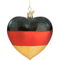 Poesie in Glas Deutschland Motive-Herz Flagge Deutschland