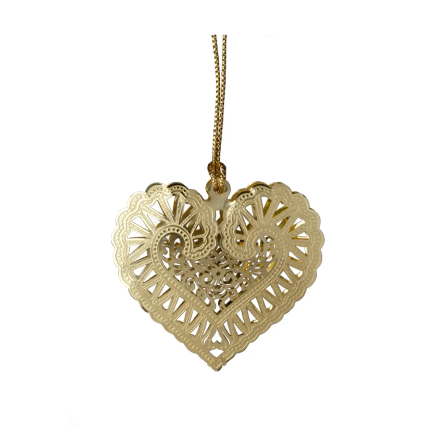 Käthe Wohlfahrt Baumschmuck Aus Messing-Herz, Gold (Klein)