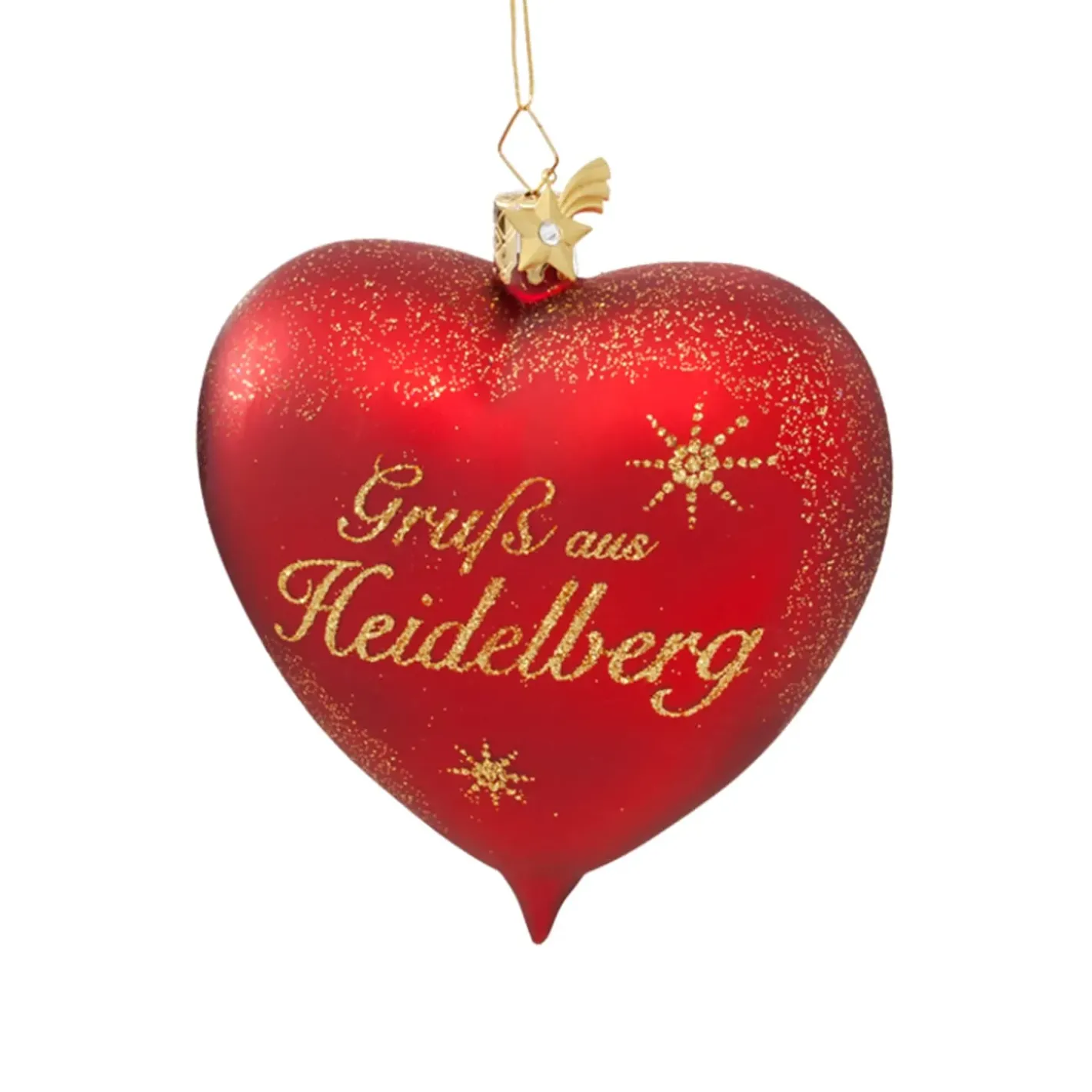 Poesie in Glas Deutschland Motive-Herz "Grus Aus Heidelberg"