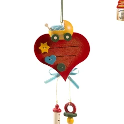 Käthes Original Baumschmuck Aus Holz-Herz Mit Kinderwagen (Baby'S First Christmas)
