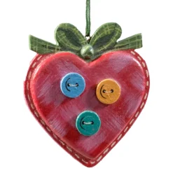 Käthes Original Baumschmuck Aus Holz-Herz Patchwork