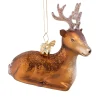 Poesie in Glas Baumschmuck Aus Glas-Hirsch Liegend