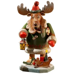 Käthes Original Räuchermänner-Holzknoddl "Elch", Rauchermannchen