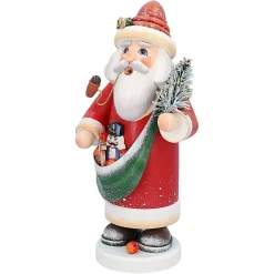 Käthes Original Räuchermänner-Holzknoddl "Nostalgischer Weihnachtsmann", Rauchermannchen
