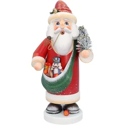 Käthes Original Räuchermänner-Holzknoddl "Nostalgischer Weihnachtsmann", Rauchermannchen