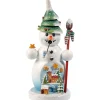 Käthes Original Räuchermänner-Holzknoddl Schneemann "O Tannenbaum", Rauchermannchen