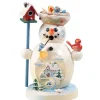 Käthes Original Räuchermänner-Holzknoddl Schneemann "Vogelgezwitscher", Rauchermannchen