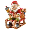 Käthes Original Räuchermänner-Holzknoddl "Weihnachtsmann Auf Schlitten", Rauchermann