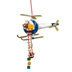 Käthes Original Baumschmuck Aus Holz-Hubschrauber