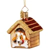 Poesie in Glas Baumschmuck Aus Glas-Hundehutte