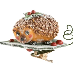 Käthes Original Baumschmuck Aus Holz-Igel Mit Clip