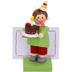 Käthes Original Käthes Original Figuren-Junge Mit Torte "Herzlichen Gluckwunsch"