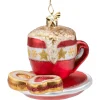 Poesie in Glas Baumschmuck Aus Glas-Kaffeegedeck Mit Platzchen