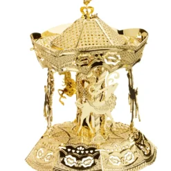 Käthe Wohlfahrt Baumschmuck Aus Messing-Karussell, Vergoldet