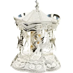 Käthe Wohlfahrt Baumschmuck Aus Messing-Karussell, Versilbert
