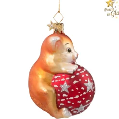 Poesie in Glas Baumschmuck Aus Glas-Katzchens Lieblingskugel