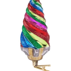 Poesie in Glas Baumkugeln Und Set-Angebote-Kegel "Spirale" Bunt