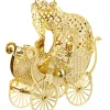 Käthe Wohlfahrt Baumschmuck Aus Messing-Kinderwagen, Vergoldet