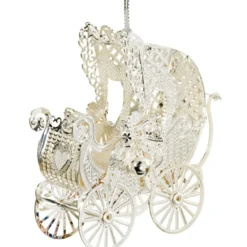 Käthe Wohlfahrt Baumschmuck Aus Messing-Kinderwagen, Versilbert