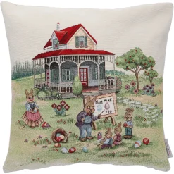 Käthe Wohlfahrt Wohndeko-Kissenhulle "Haschenschule"