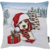 Sandner Wohndeko-Kissenhulle "Weihnachtshund Max"