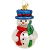 Poesie in Glas Baumschmuck Aus Glas-Kleiner Schneemann