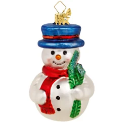 Poesie in Glas Baumschmuck Aus Glas-Kleiner Schneemann