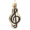 Poesie in Glas Baumschmuck Aus Glas-Kleiner Violinschlussel