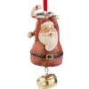 Käthe Wohlfahrt Baumschmuck Aus Kunstharz-Klingender Weihnachtsmann Mit Glockchen