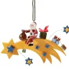 Käthes Original Baumschmuck Aus Holz-Komet Mit Weihnachtsmann
