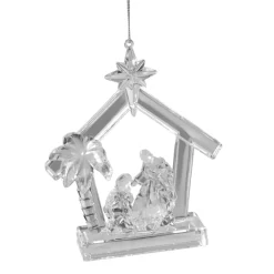 Käthe Wohlfahrt Baumschmuck Aus Acrylglas-Krippe Aus Acryl