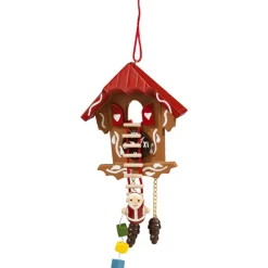 Käthes Original Baumschmuck Aus Holz-Kuckucksuhr