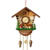 Käthes Original Baumschmuck Aus Holz-Kuckucksuhr