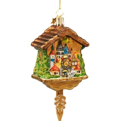 Poesie in Glas Bayern Motive-Kuckucksuhr Rothenburg
