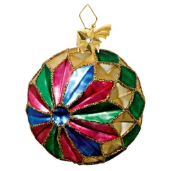 Poesie in Glas Baumschmuck Aus Glas-Kugel Mit Sterndesign