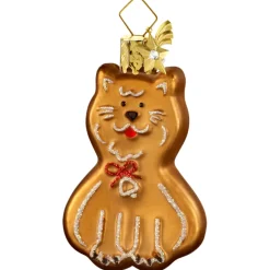 Poesie in Glas Baumschmuck Aus Glas-Lebkuchen-Katze